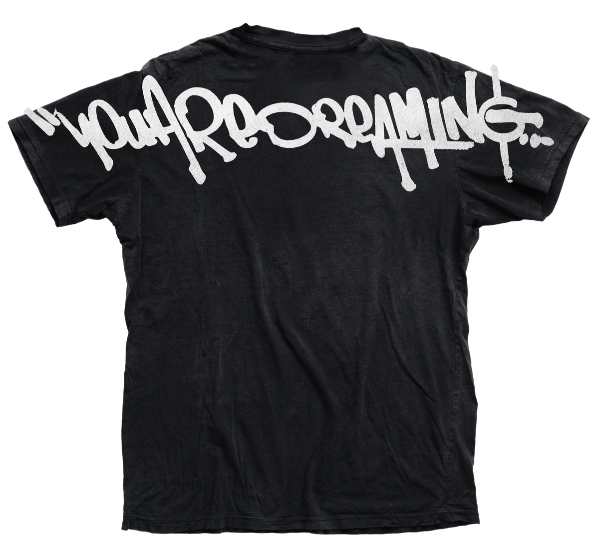 RRR Graffiti You Are Dreaming Black Tee Over Size.