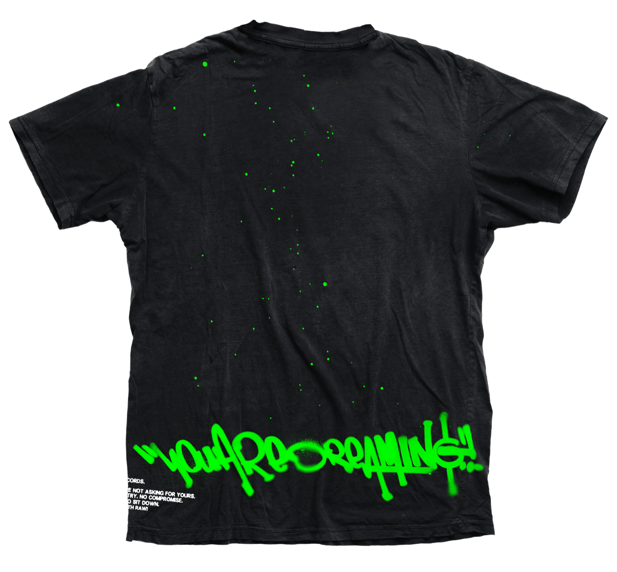 RRR Spray Full Tee Black/Green
