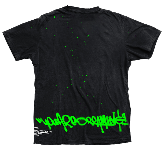 RRR Spray Full Tee Black/Green