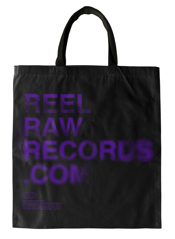 RRR Tote Bag Black Purple