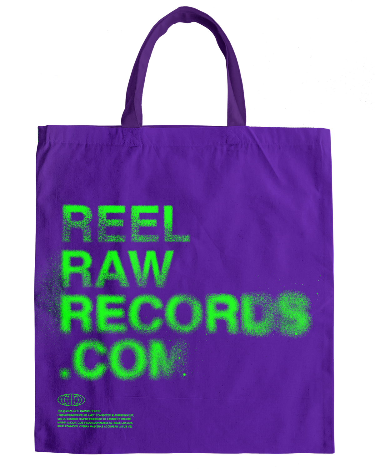 RRR Tote Bag Green Purple
